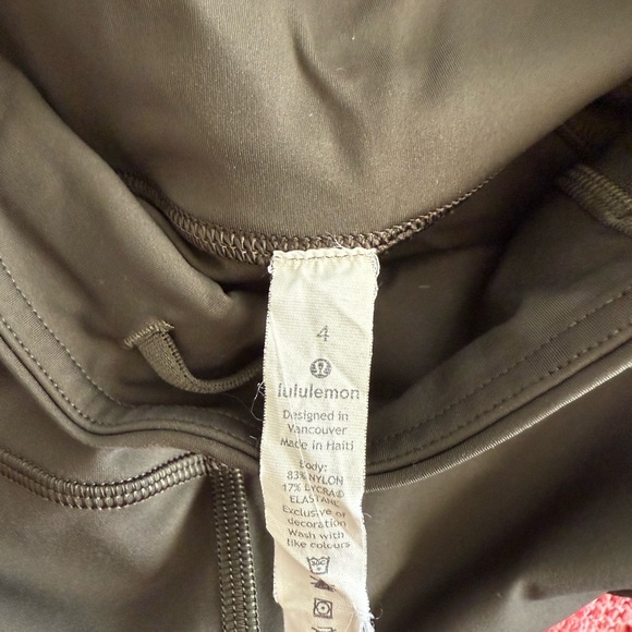 Lululemon Fast & Free Leggings Dark Olive - 25" - Picture 8 of 9